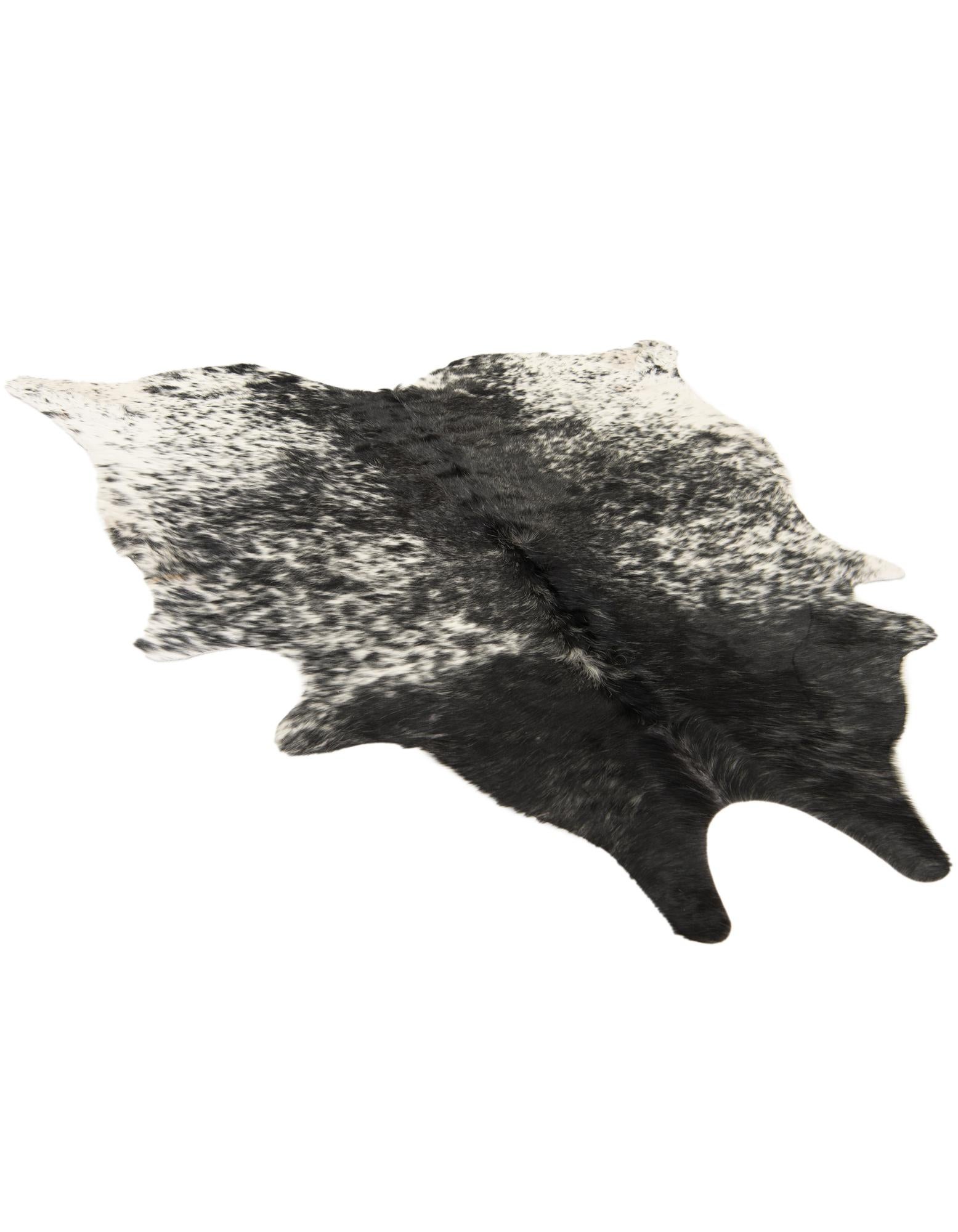 5' 3 x 5' 9 Cowhide Leather Square Rug