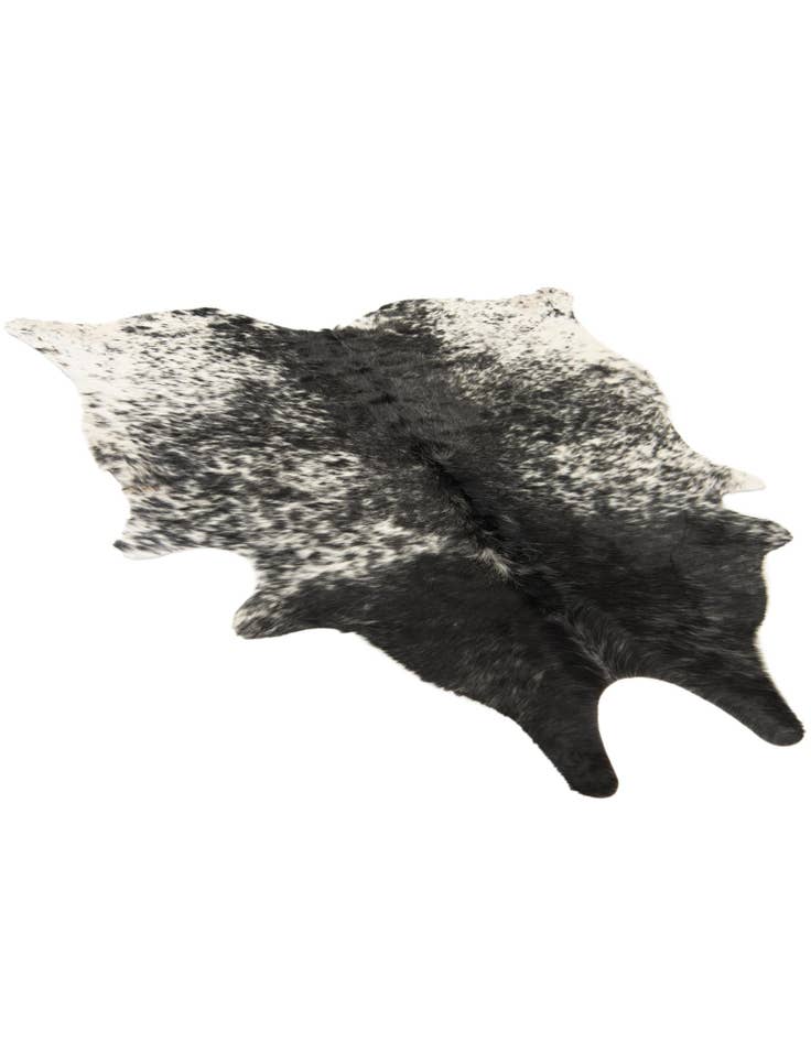 Detail image of 5' 3 x 5' 9 Cowhide Leather Square Rug