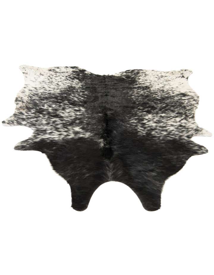 5' 3 x 5' 9 Cowhide Leather Square Rug