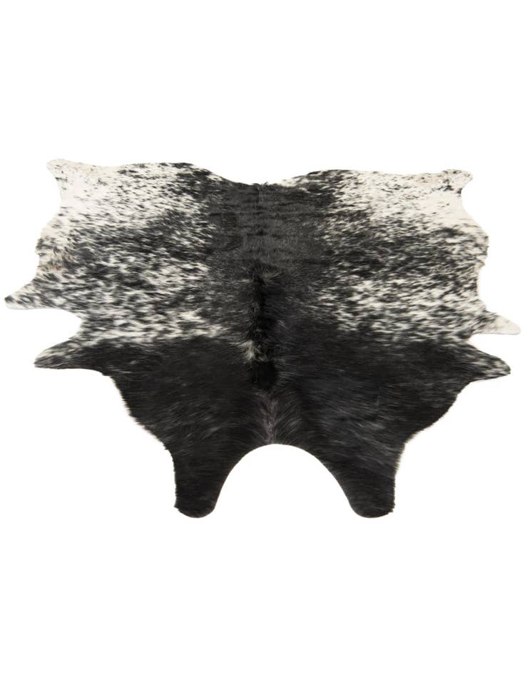 Detail image of 5' 3 x 5' 9 Cowhide Leather Square Rug
