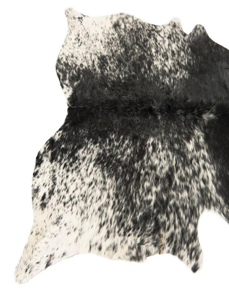 Detail image of 5' 3 x 5' 9 Cowhide Leather Square Rug