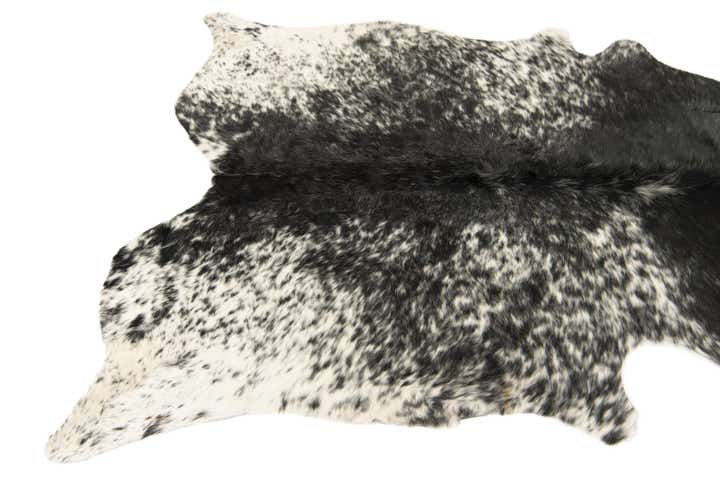 5' 3 x 5' 9 Cowhide Leather Square Rug