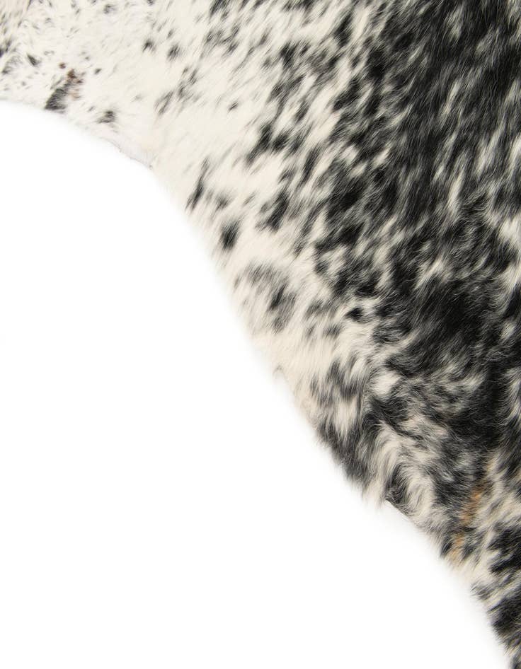 Detail image of 5' 3 x 5' 9 Cowhide Leather Square Rug