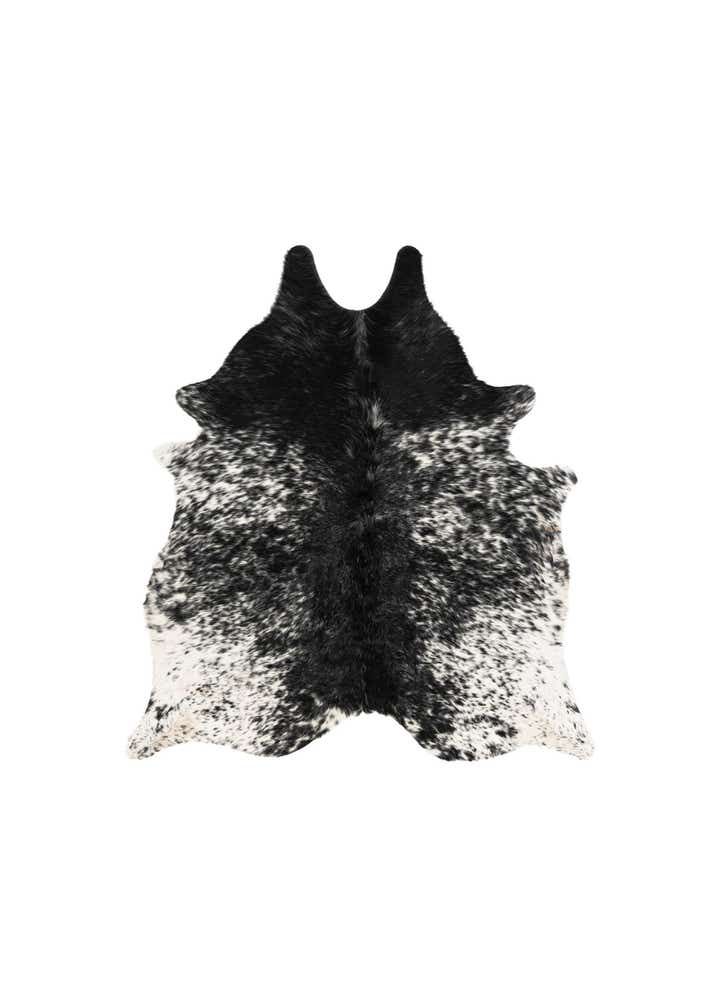 5' 3 x 5' 9 Cowhide Leather Square Rug