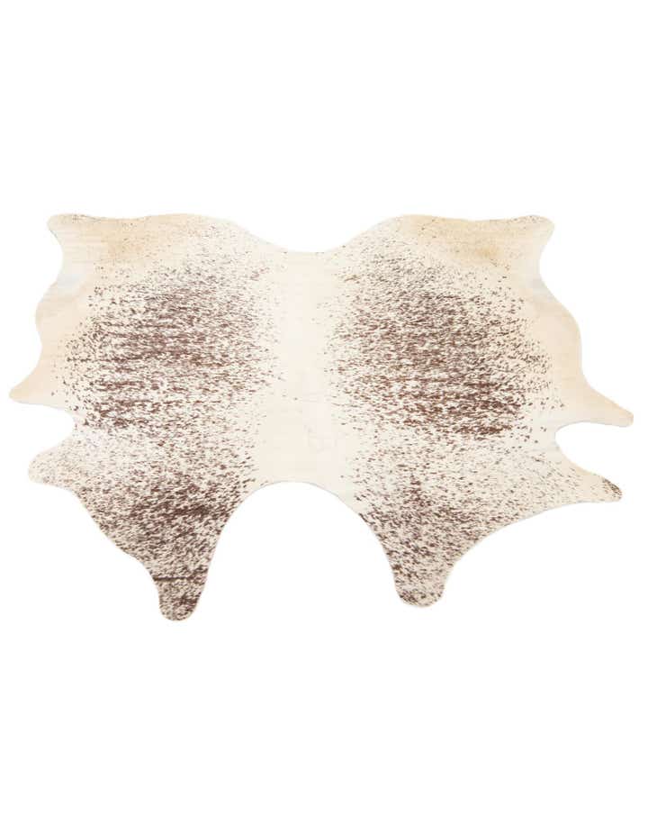 5' 7 x 5' 7 Cowhide Leather Square Rug