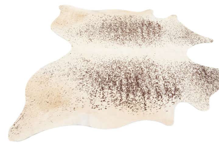 5' 7 x 5' 7 Cowhide Leather Square Rug