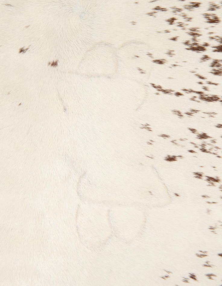 Detail image of 5' 7 x 5' 7 Cowhide Leather Square Rug