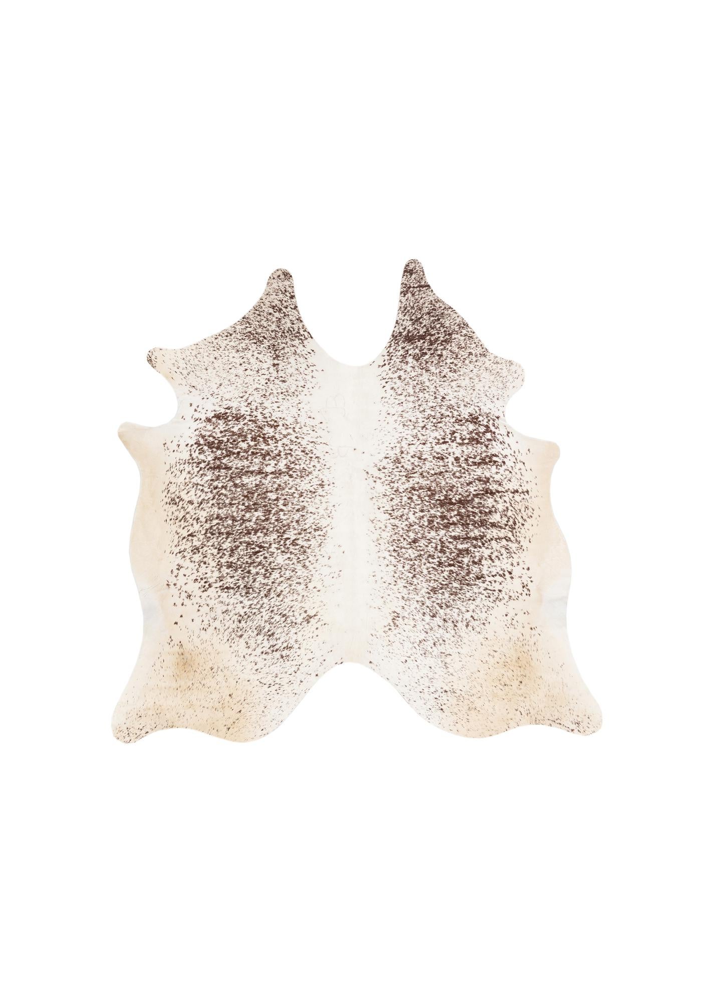 5' 7 x 5' 7 Cowhide Leather Square Rug