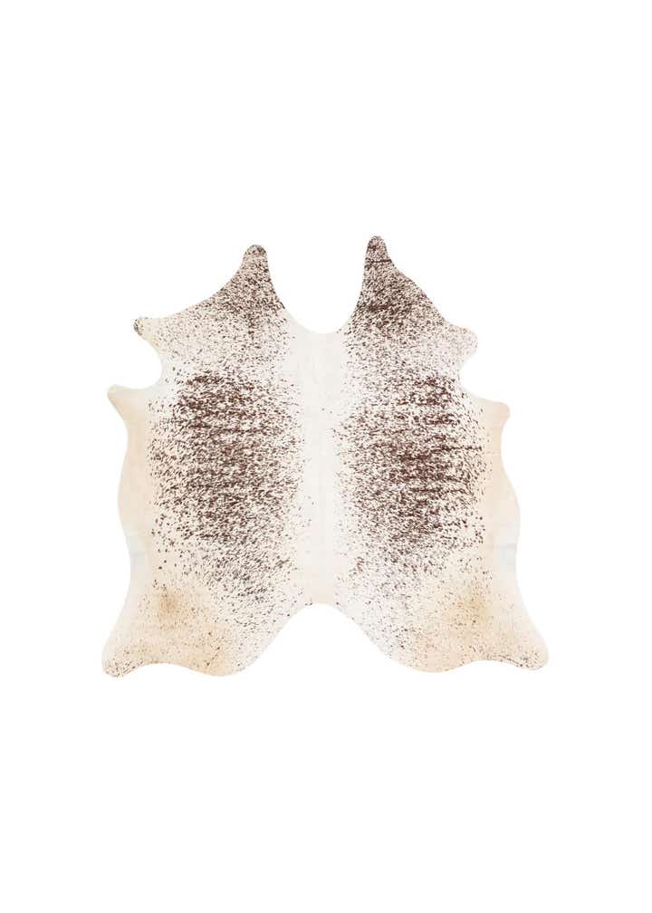 5' 7 x 5' 7 Cowhide Leather Square Rug
