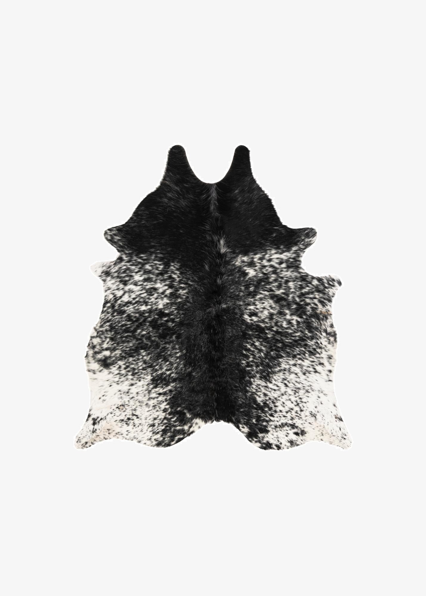 5' 3 x 5' 9 Cowhide Leather Square Rug