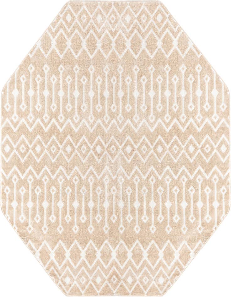 Detail image of 7' x 7' Bohemian Trellis Octagon Rug
