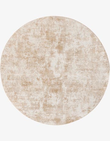 Sand Aurora Round Rug