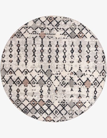Sand Cherokee Round Rug