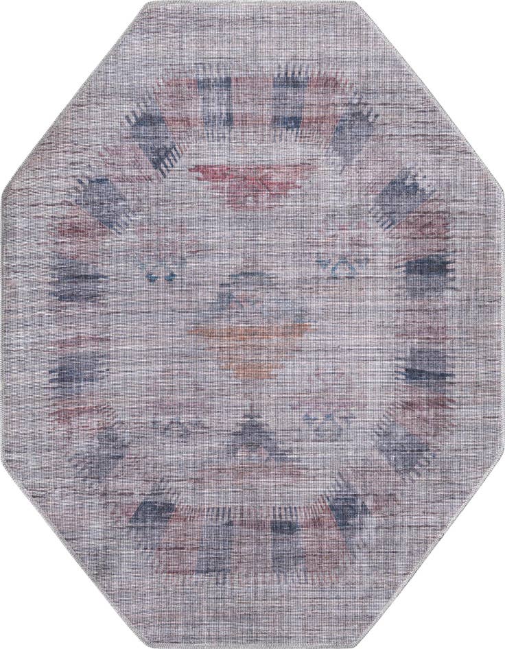 Detail image of 5' 3 x 5' 3 Washable Sisu Octagon Rug