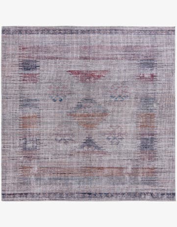 Sandy and Ivory Washable Sisu Square Rug