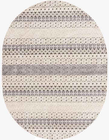 Sandy Beige Arlo Oval Rug