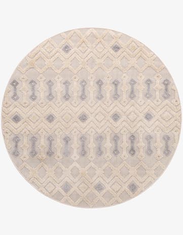 Sandy Beige Arlo Round Rug