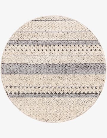 Sandy Beige Arlo Round Rug