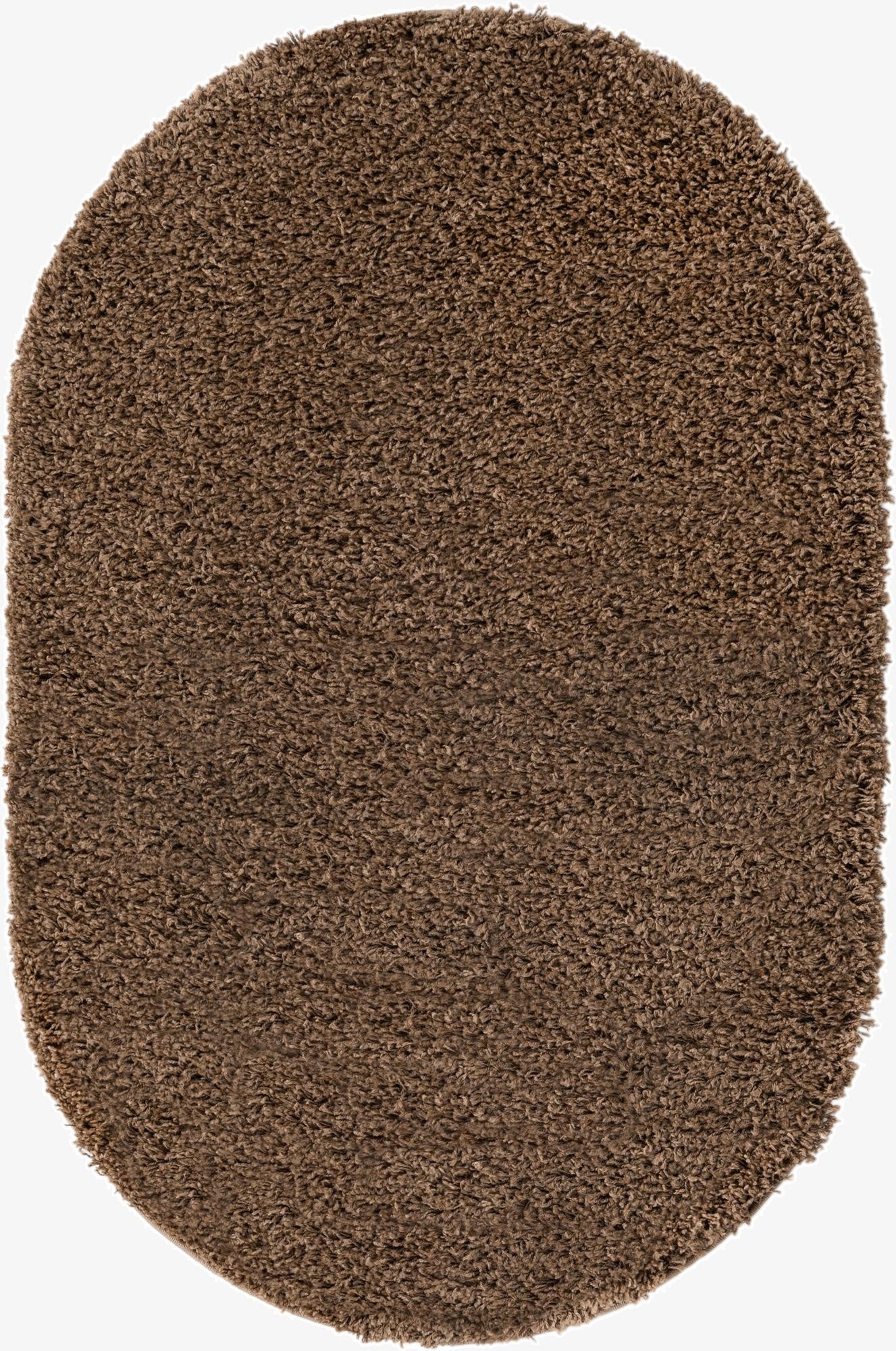 Primary image 3' x 5' 3 Solid Shag Oval Rug