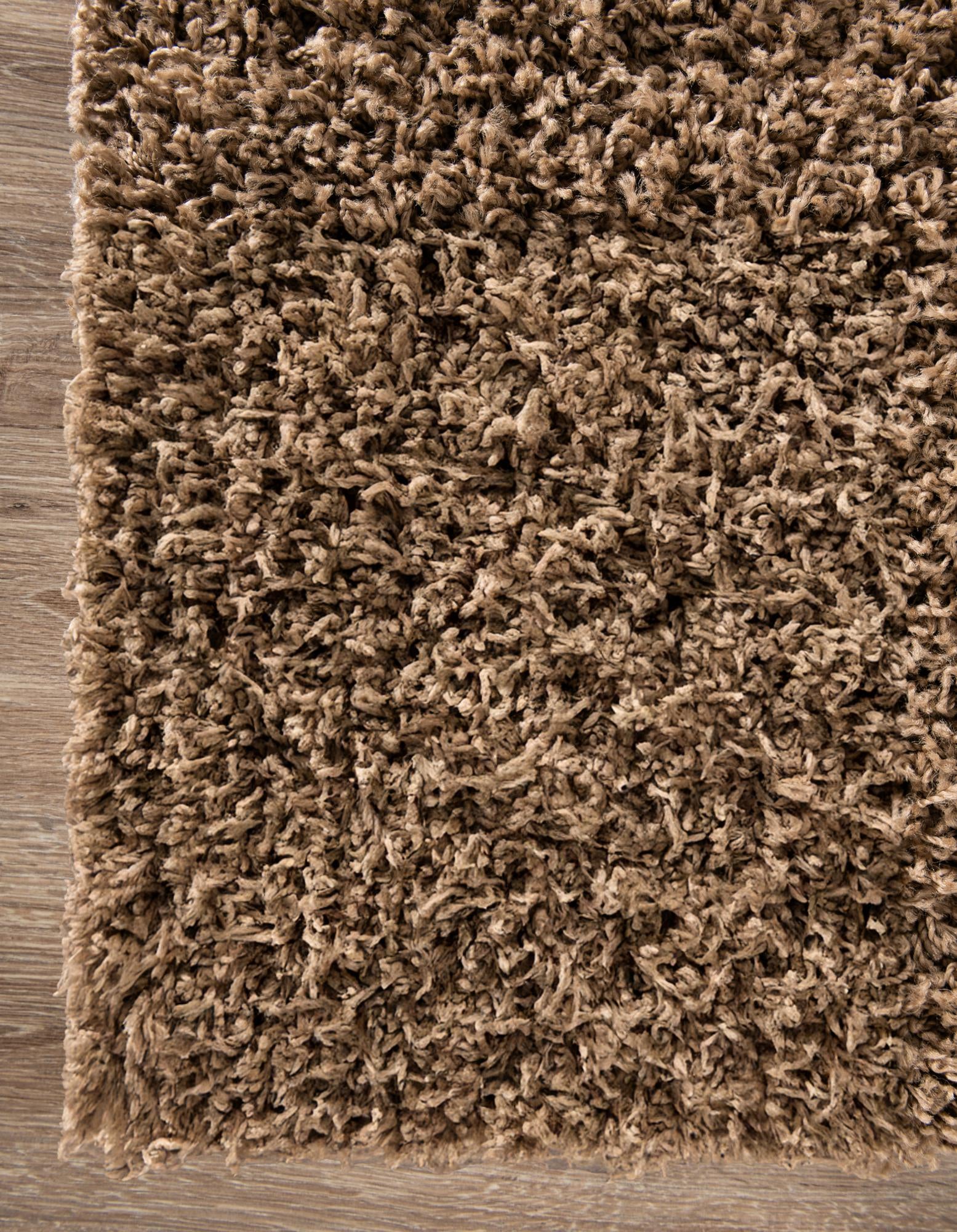 Sandy Brown 4' x 6' Solid Shag Rug | Rugs.com