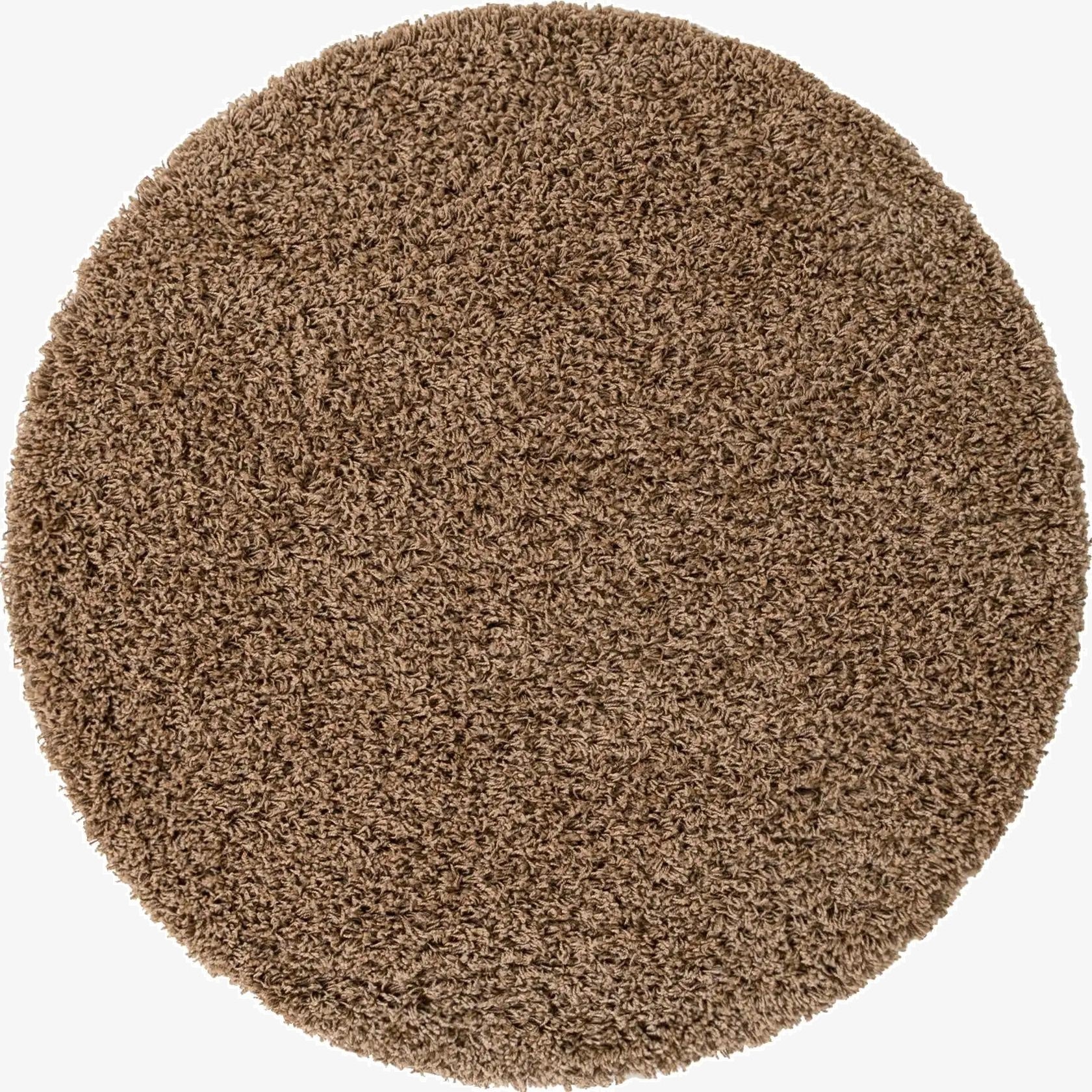 Primary image 4' x 4' Solid Shag Round Rug