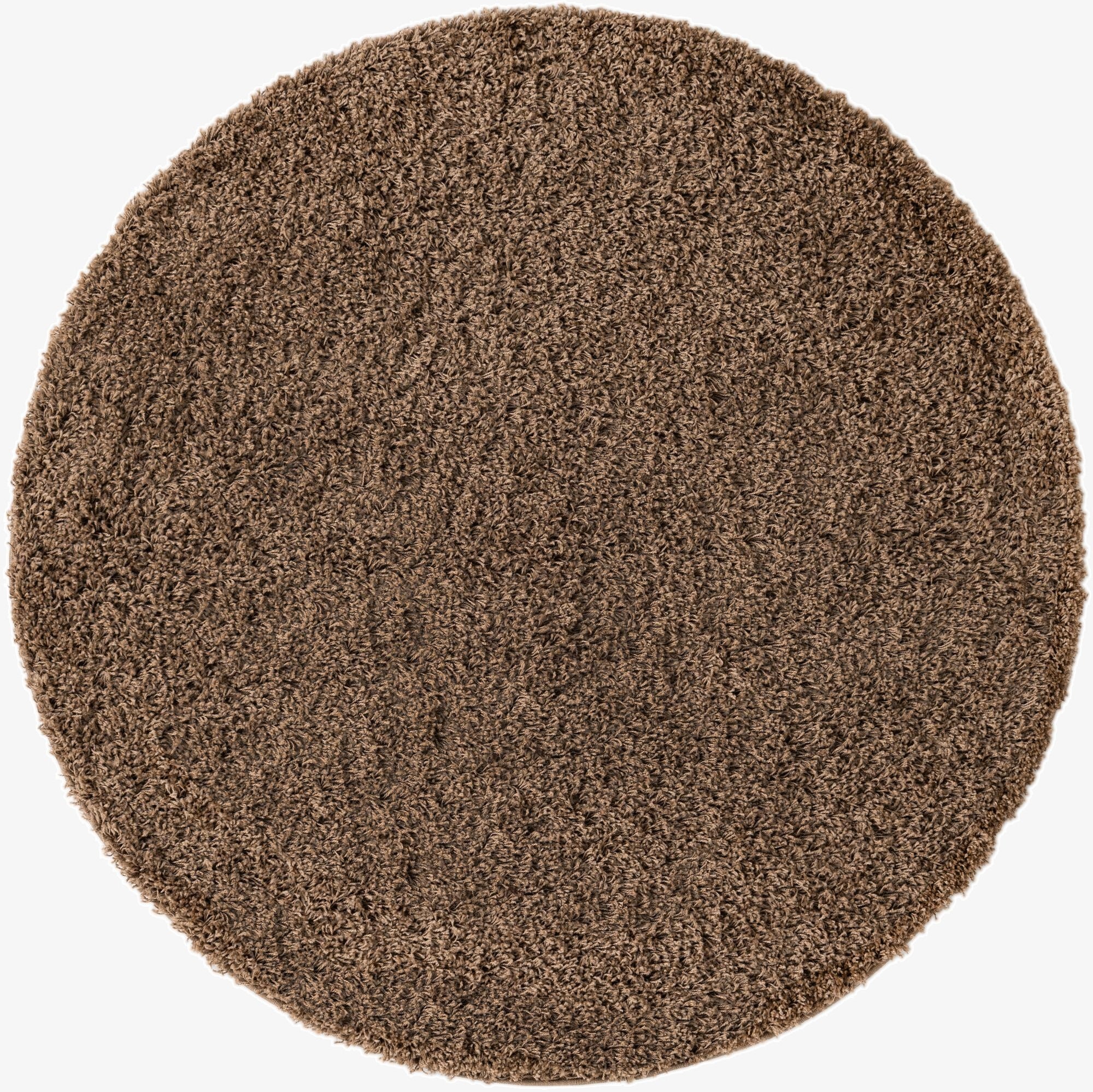 Primary image 5' 3 x 5' 3 Solid Shag Round Rug