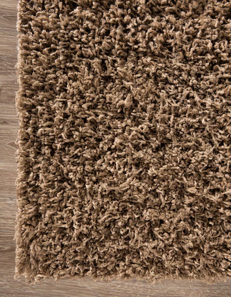 Detail image of 2' x 6' 5 Solid Shag Runner Rug