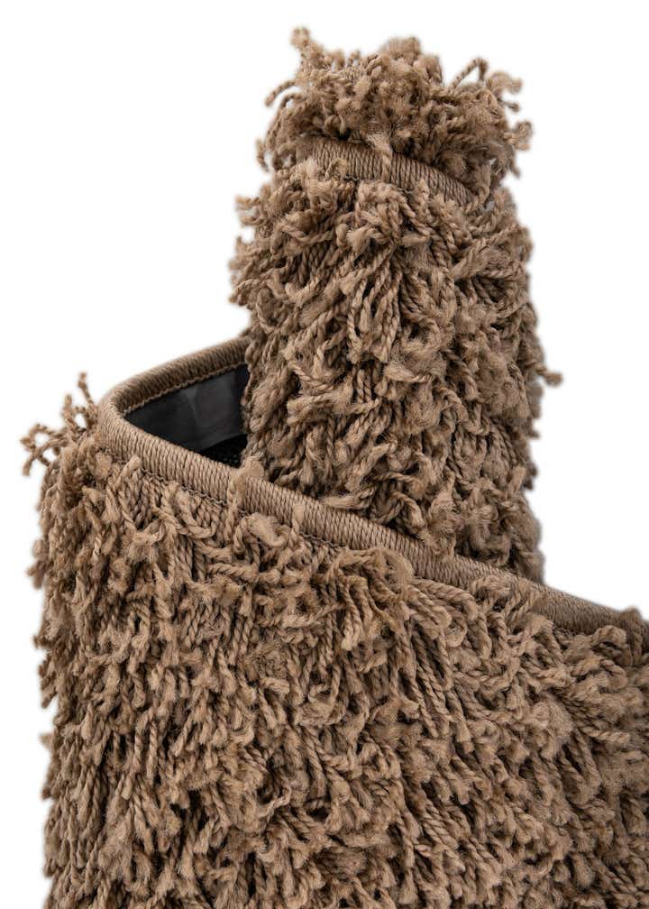 2' x 6' 5 Solid Shag Runner Rug