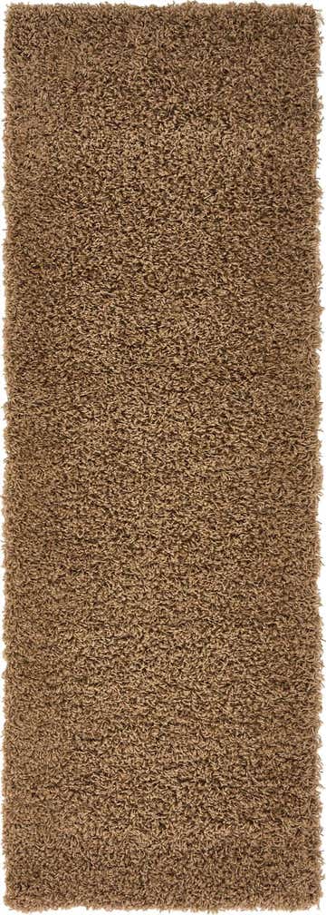2' x 6' 5 Solid Shag Runner Rug