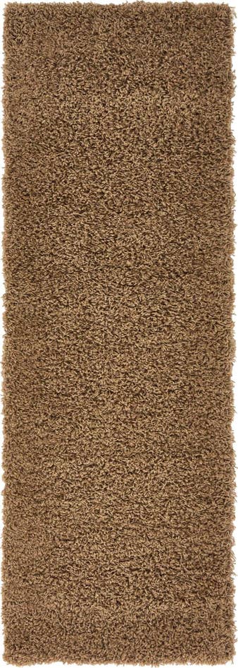 Detail image of 2' x 6' 5 Solid Shag Runner Rug