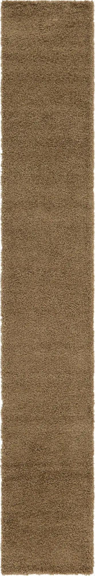 80cm x 500cm Solid Shag Runner Rug