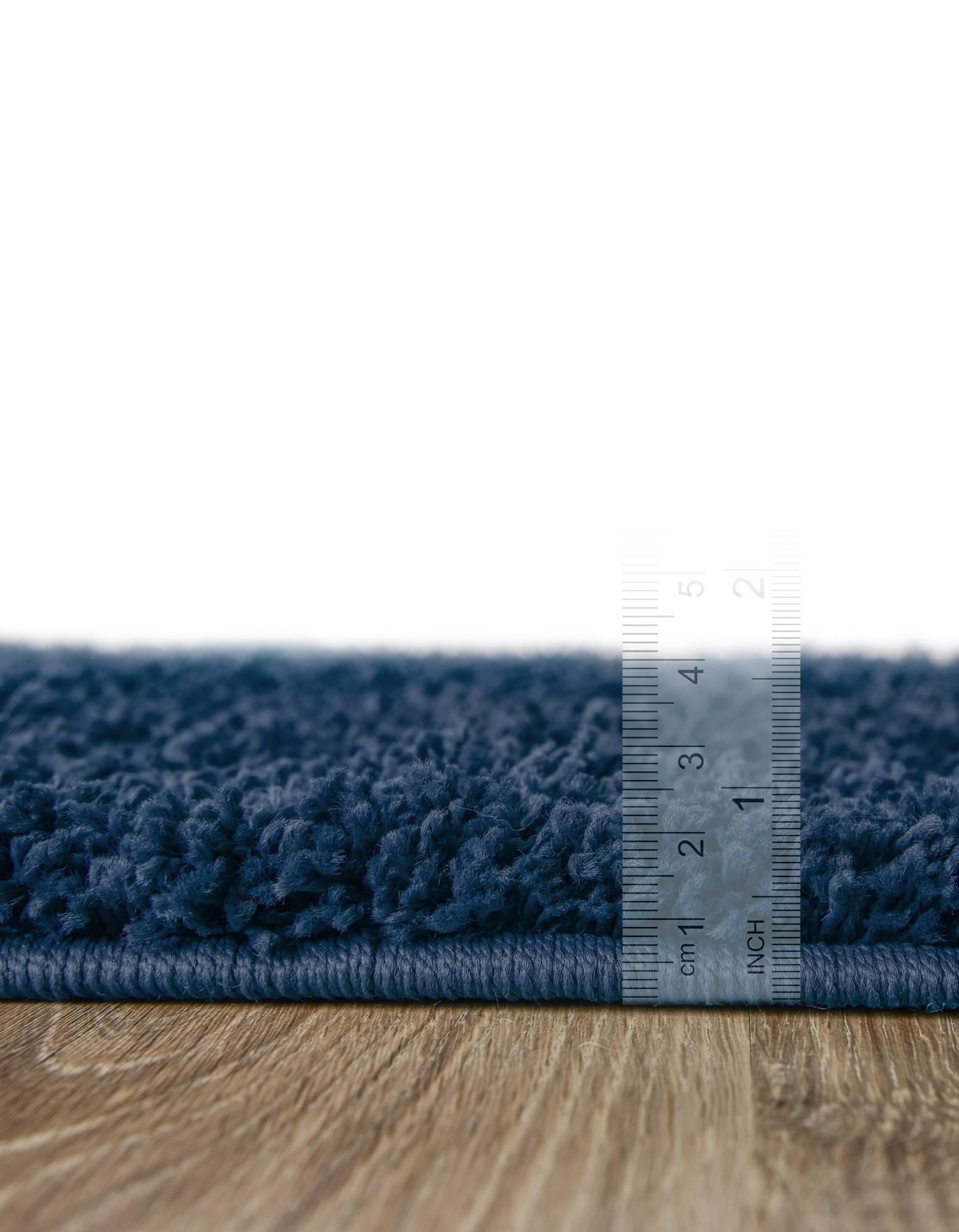 3' x 5' 3 Solid Shag Oval Rug
