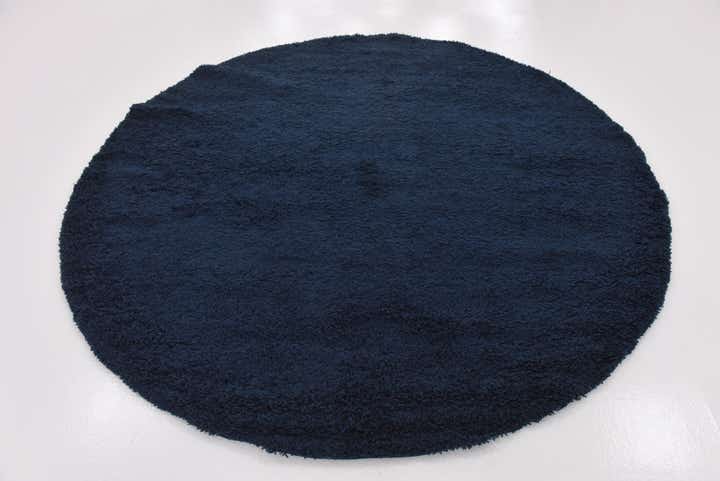 8' 2 x 8' 2 Solid Shag Round Rug