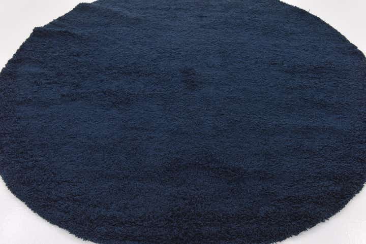 8' 2 x 8' 2 Solid Shag Round Rug