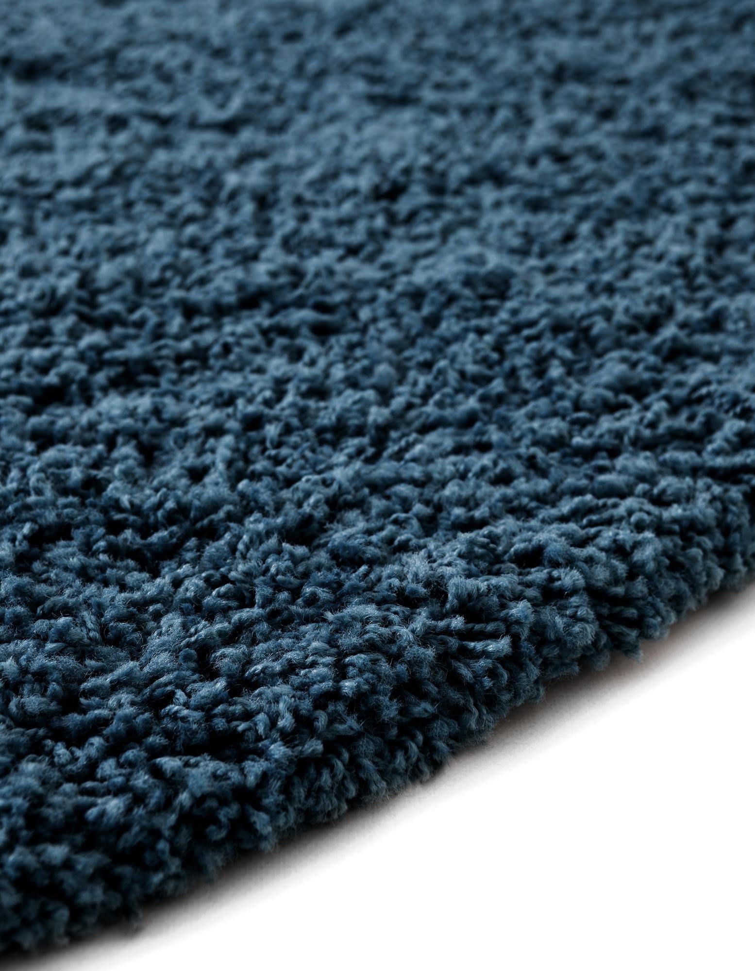 7' 10 x 7' 10 Solid Shag Round Rug