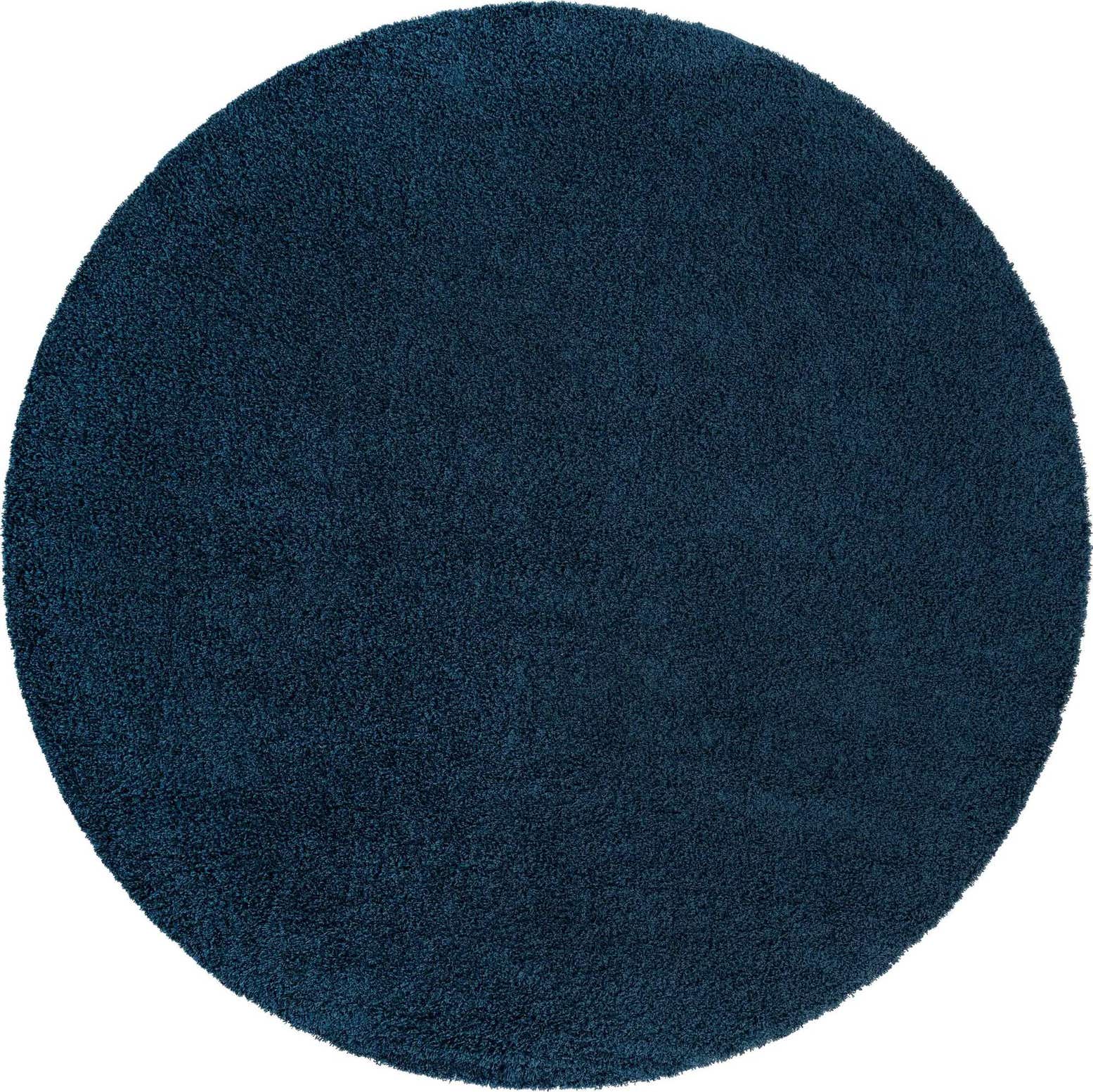 12' x 12' Solid Shag Round Rug