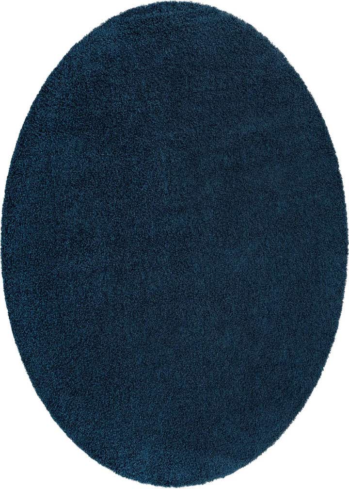 7' x 7' Solid Shag Round Rug