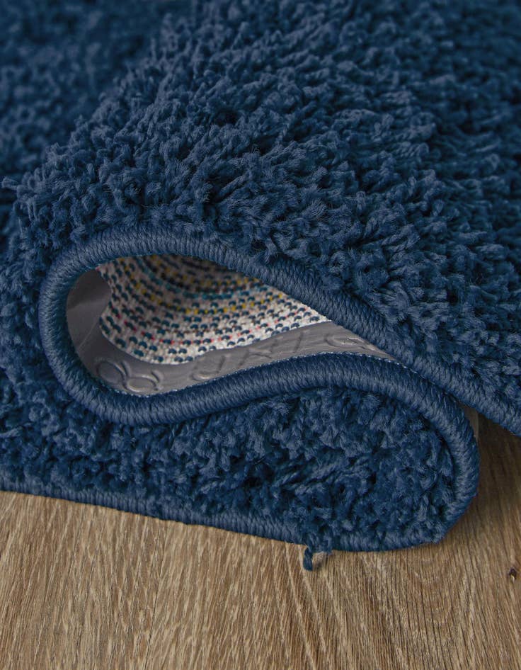 Detail image of 2' x 5' Solid Shag Runner Rug