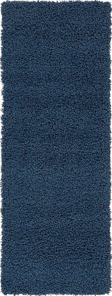 2' x 6' Solid Shag Runner Rug