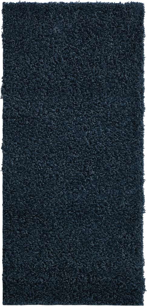 2' x 4' Solid Shag Runner Rug