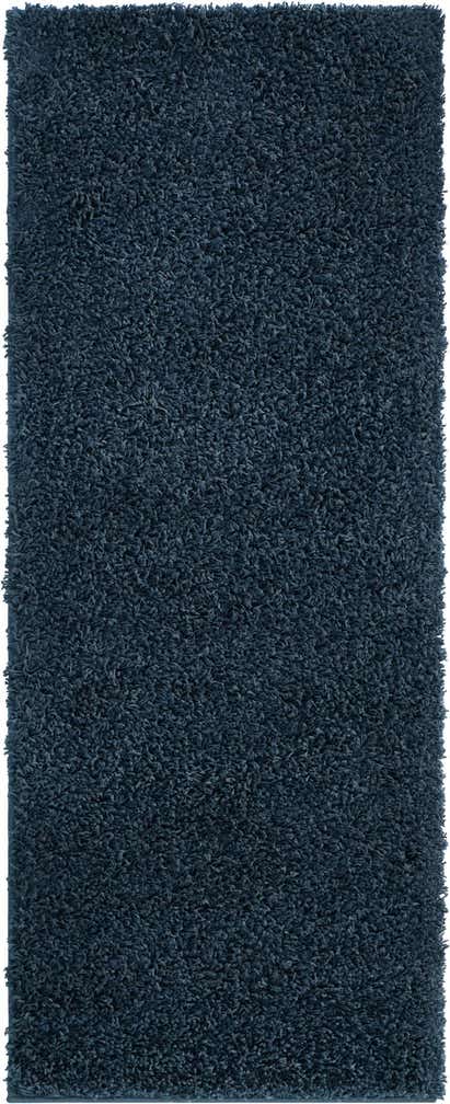 2' x 5' Solid Shag Runner Rug