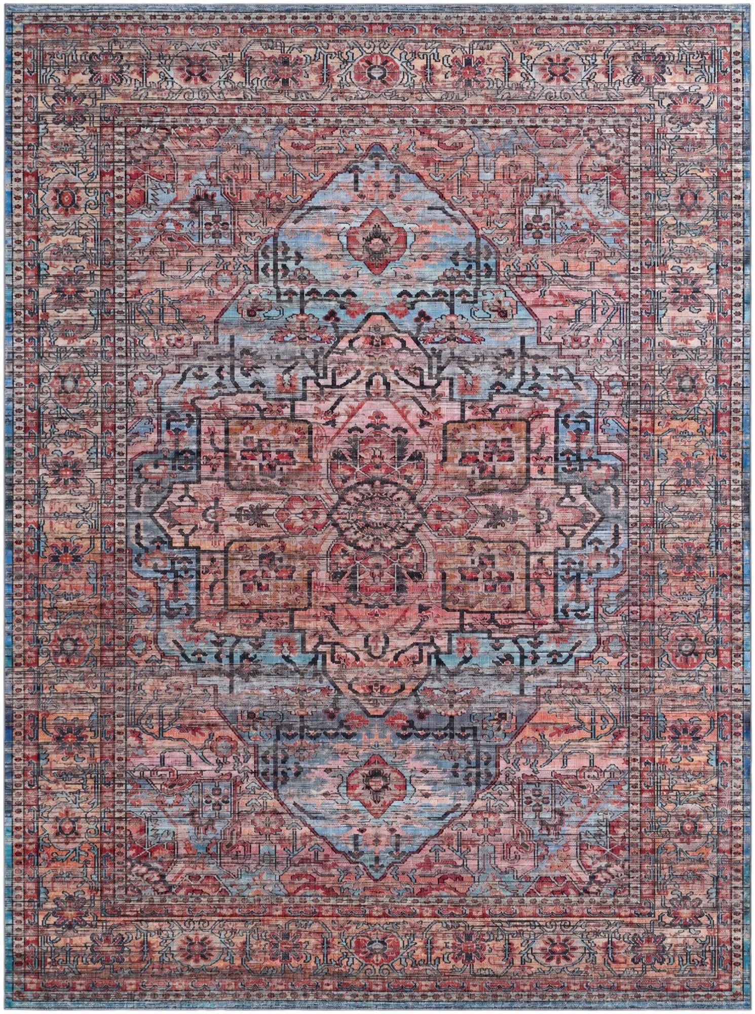 Sawyer · Border rug, blue