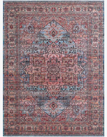Sawyer · Border rug, blue
