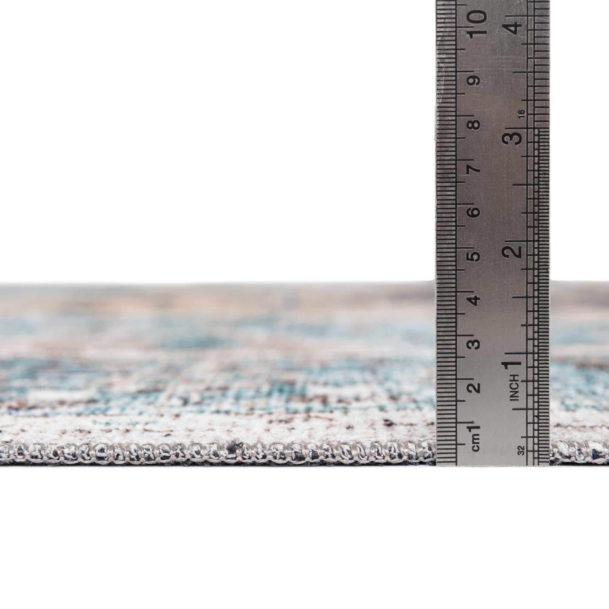 4' x 4' Washable Yara Round Rug