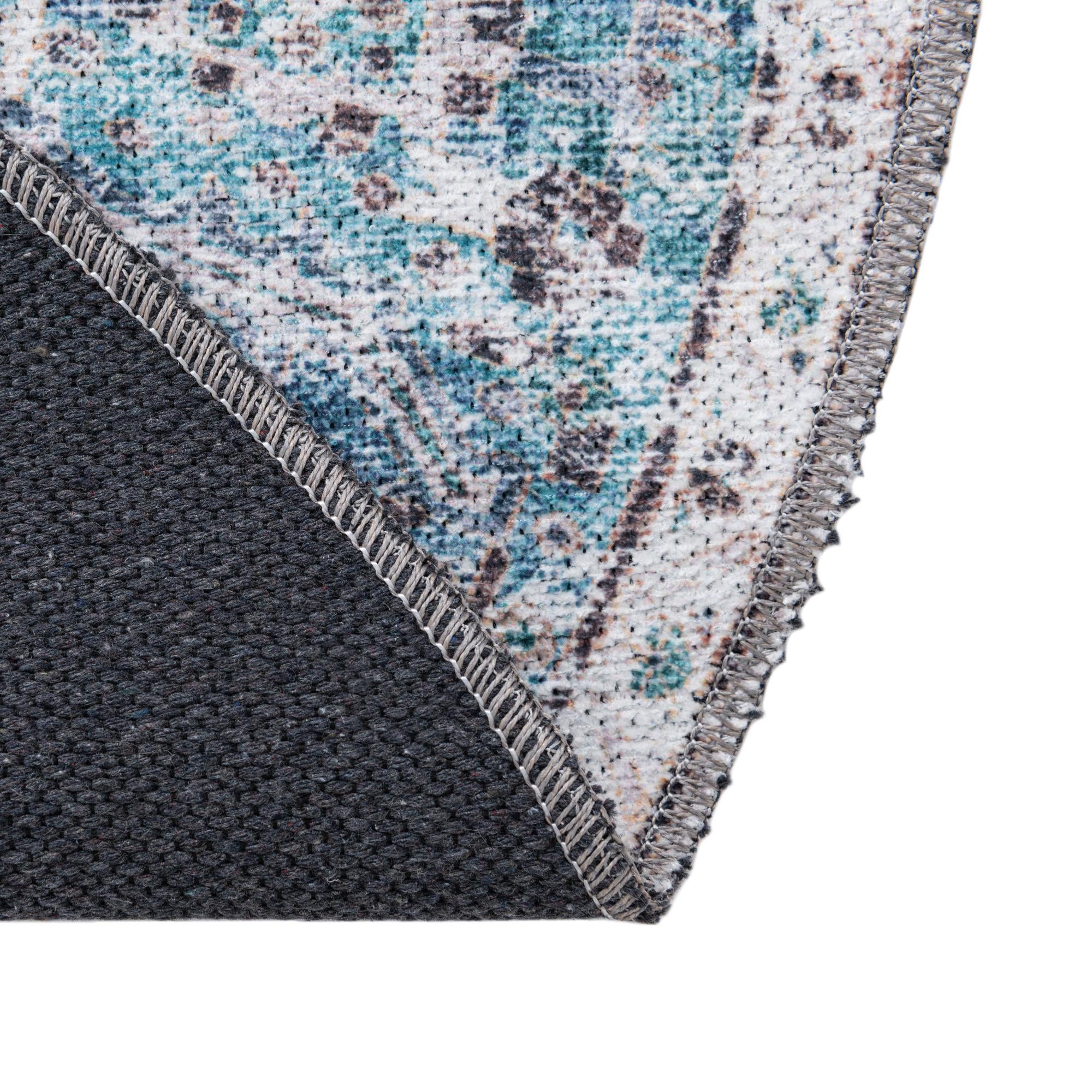 4' x 4' Washable Yara Round Rug