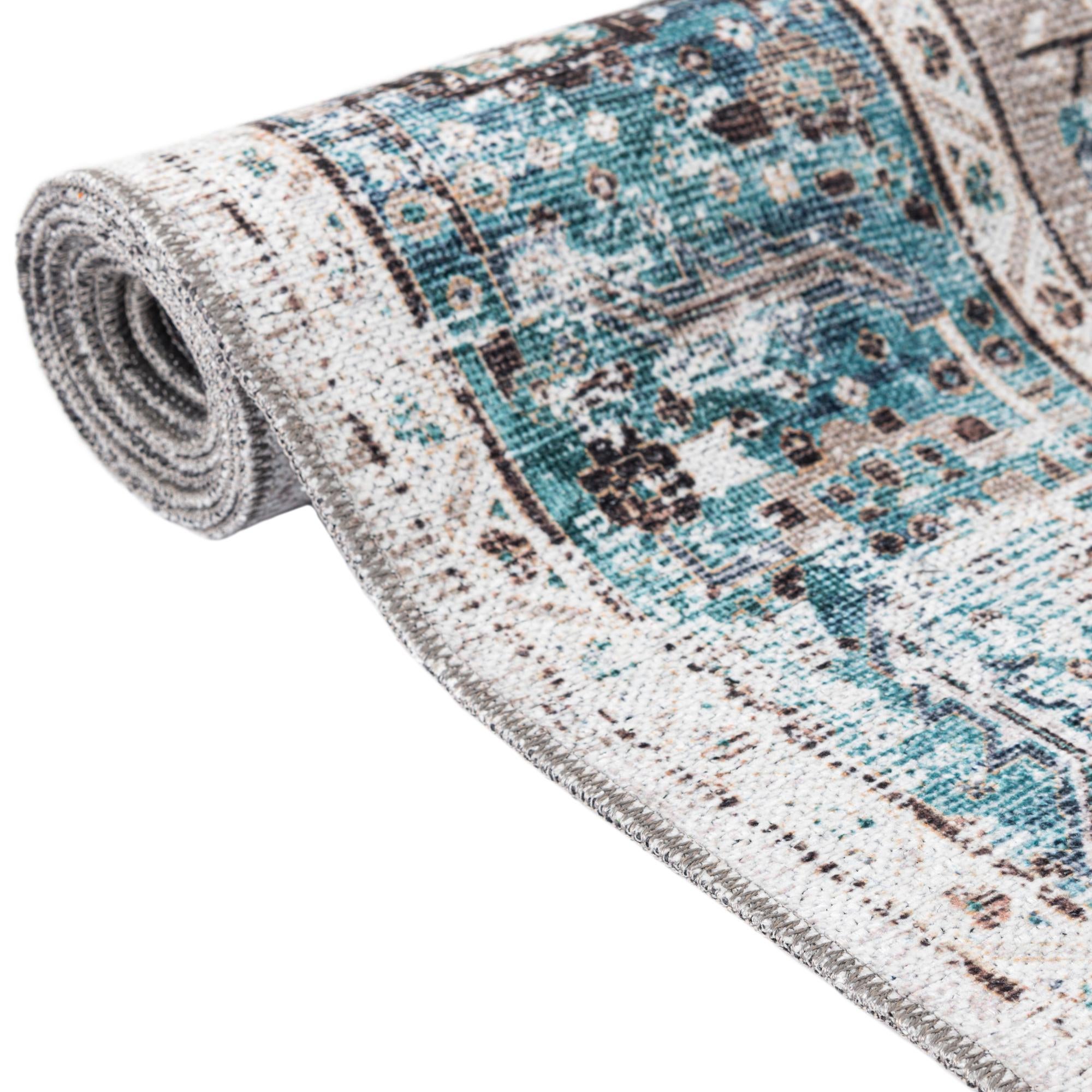 4' x 4' Washable Yara Round Rug