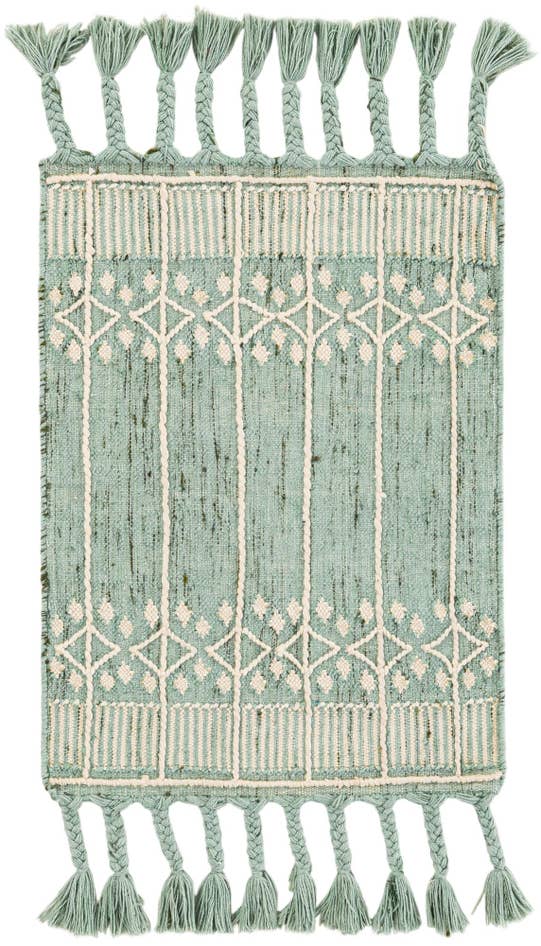 Detail image of 2' x 3' 1 Easy-Clean Eco Bohemian Indoor / Outdoor Rug