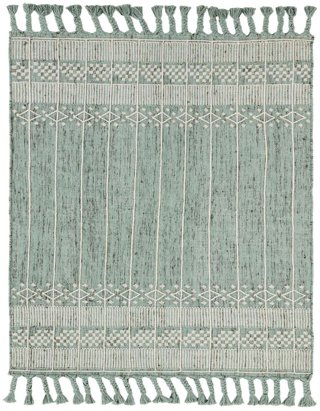 5' 1 x 8' Easy-Clean Eco Bohemian Indoor / Outdoor Rug