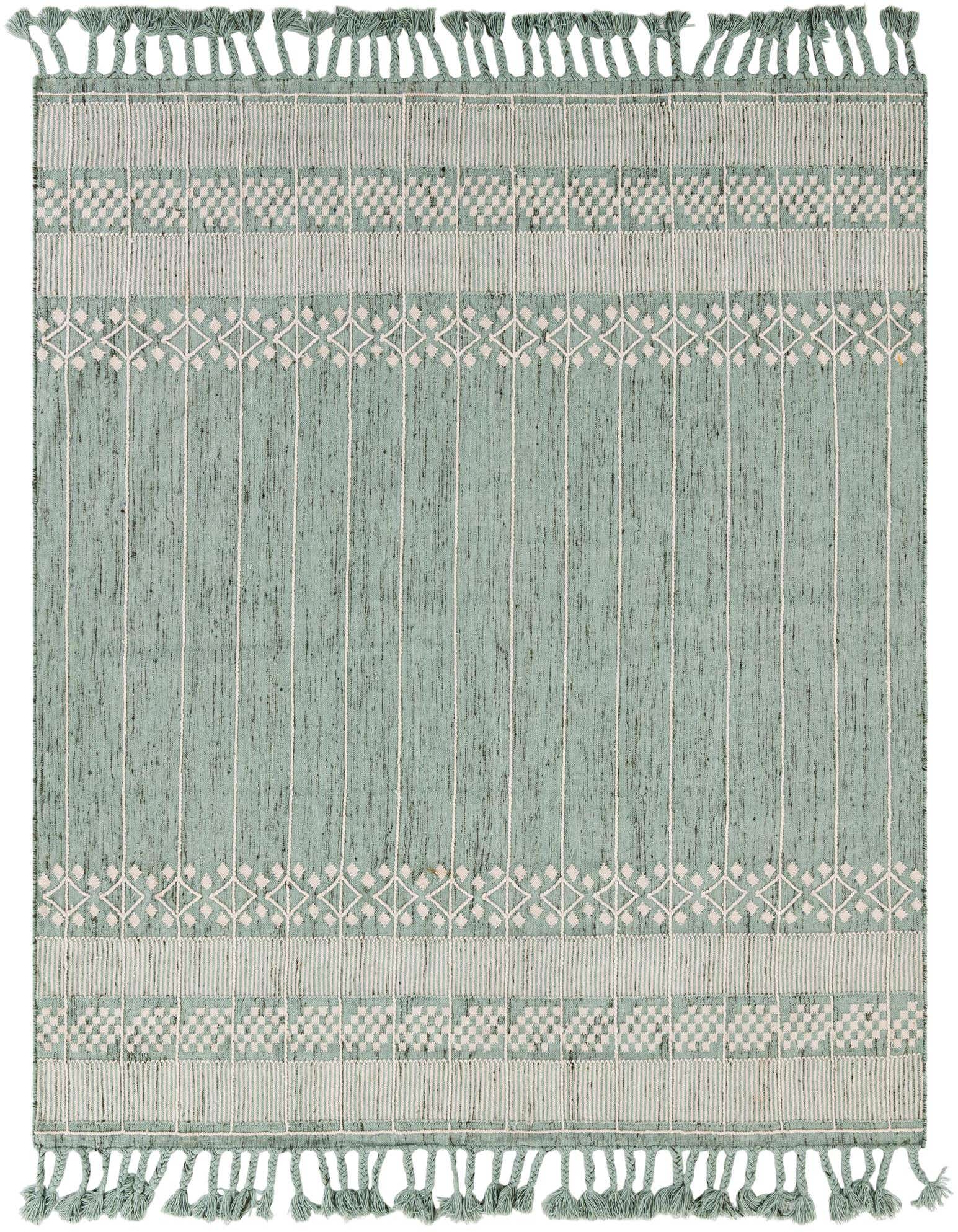 7' 10 x 10' Easy-Clean Eco Bohemian Indoor / Outdoor Rug