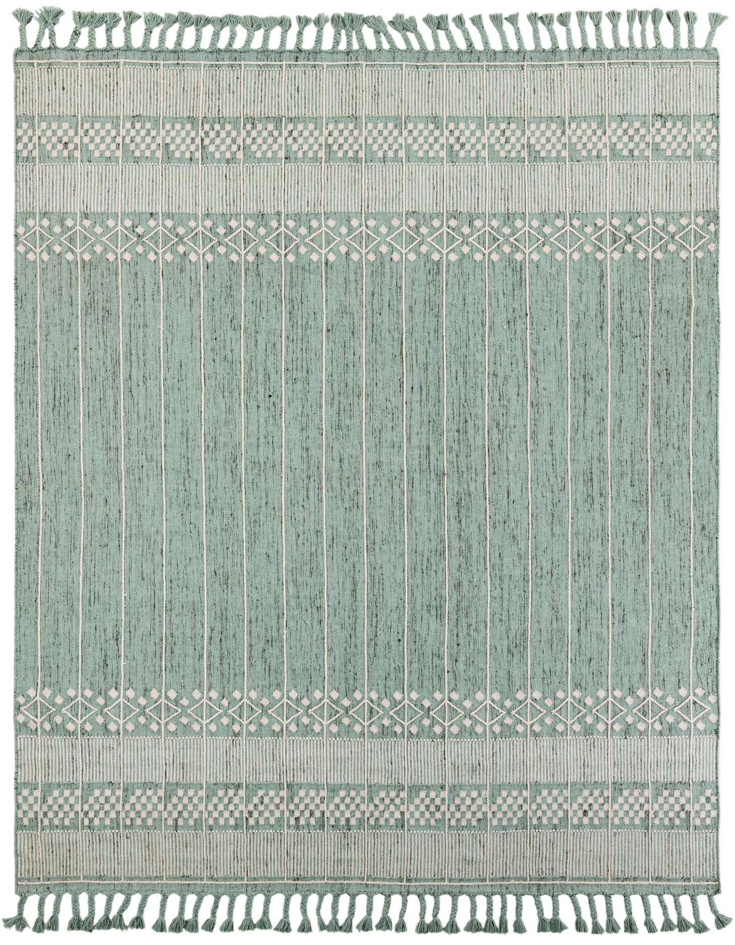9' x 12' Easy-Clean Eco Bohemian Indoor / Outdoor Rug